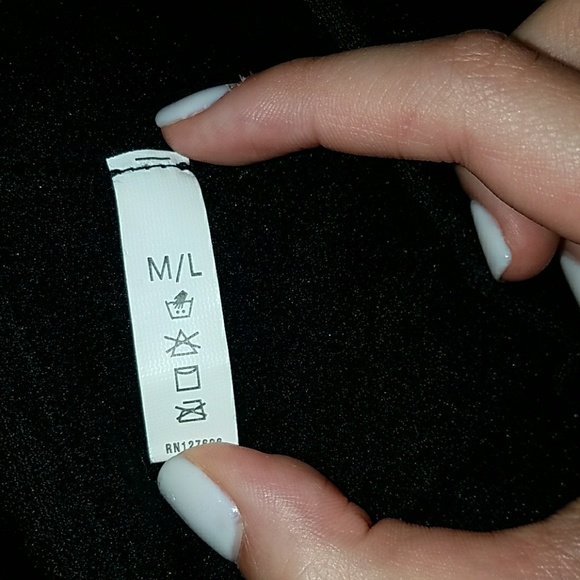 Black fleece tights (m/l kids) - Picture 3 of 4